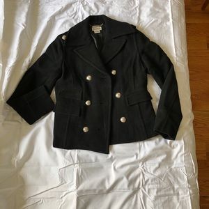 MICHAEL KORS Double Breasted Short Wool Coat
